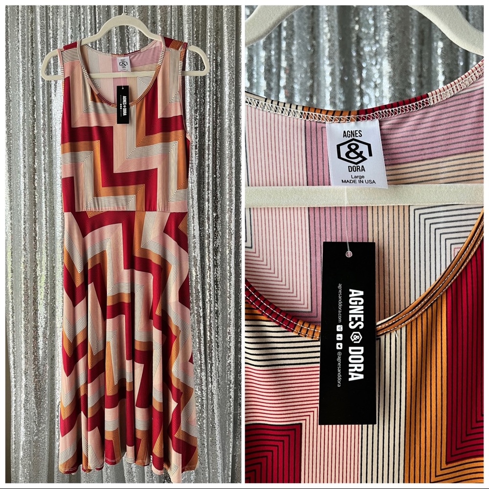 NWT Agnes & Dora Retro Sleeveless Dress